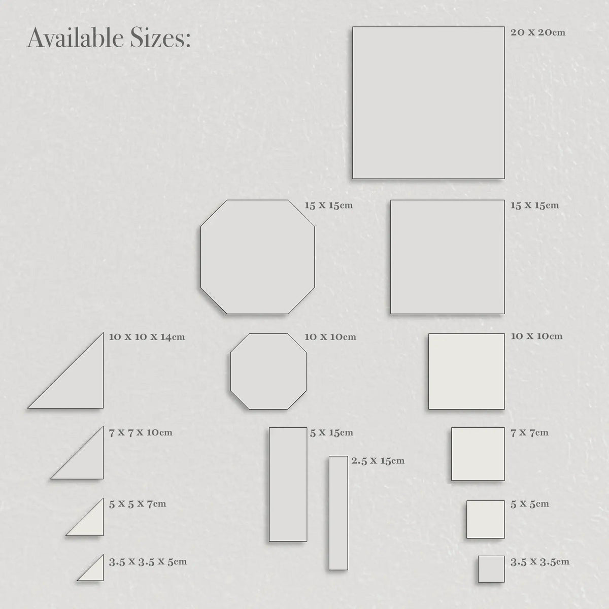 Winckelmans Unglazed Super White 7 x 7cm porcelain tile face