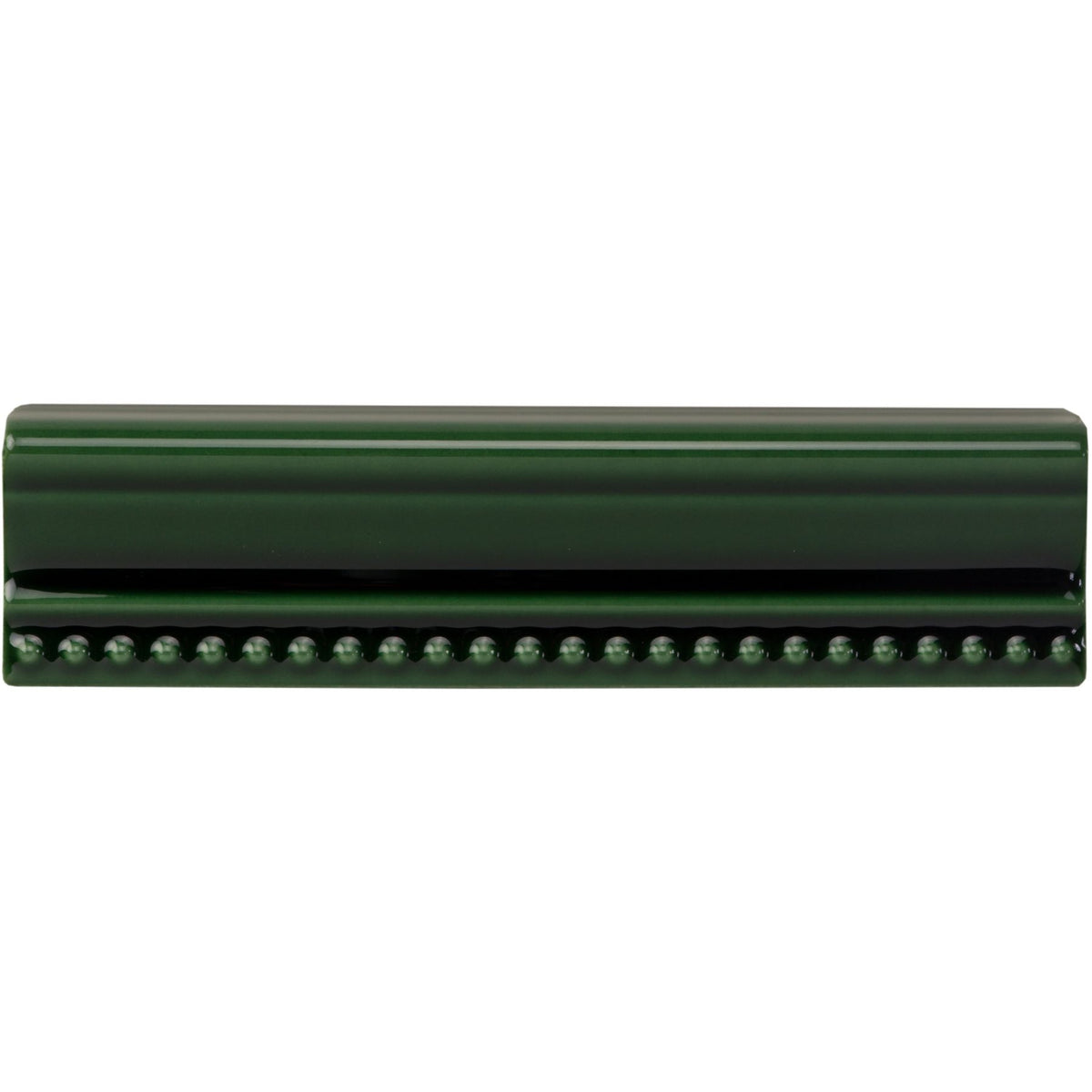 Victorian Green Hogarth Moulding Ceramic Wall Tile 152x38mm