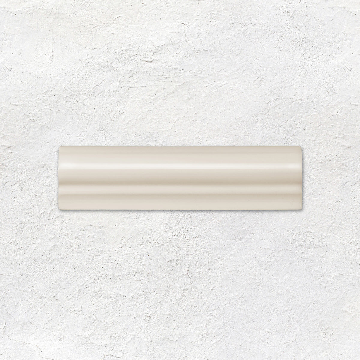 Vintage White Albert Moulding Ceramic Wall Tile 152x40mm - Gloss