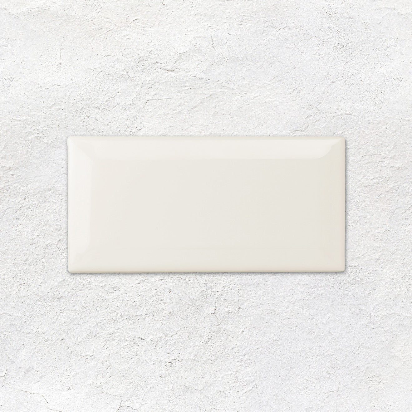 Vintage White Metro Bevelled Tile 150x75mm