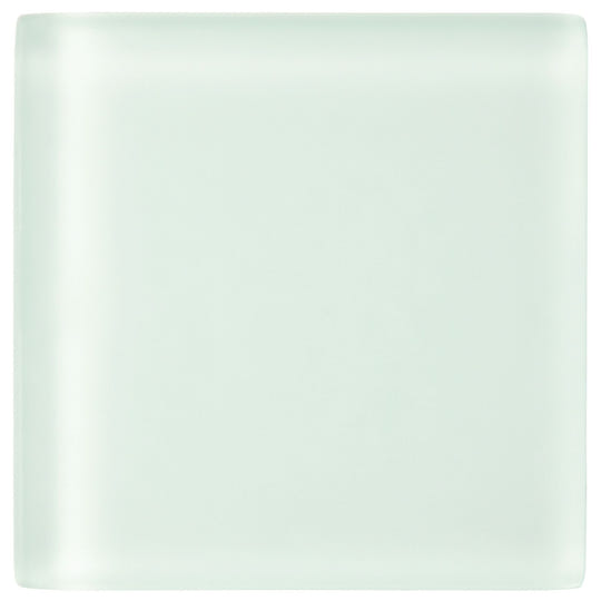 Volga Frosted Glass 10 x 10cm Wall Tile - Neutral