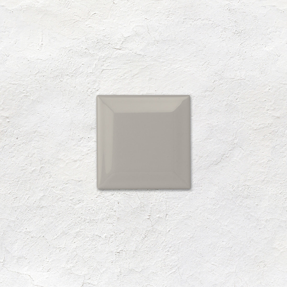 Westminster Grey Metro Bevelled Tile 75 x 75mm - Ceramic - Gloss