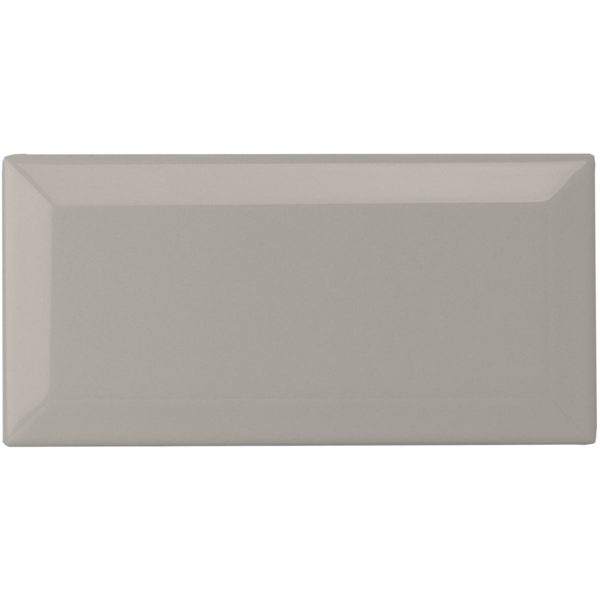 Westminster Grey Metro Bevelled Tile 150x75mm - Ceramic - Gloss