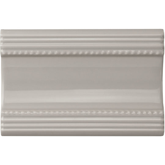 Westminster Grey Plain Cornice Ceramic Wall Tile 152x75mm - alternate view