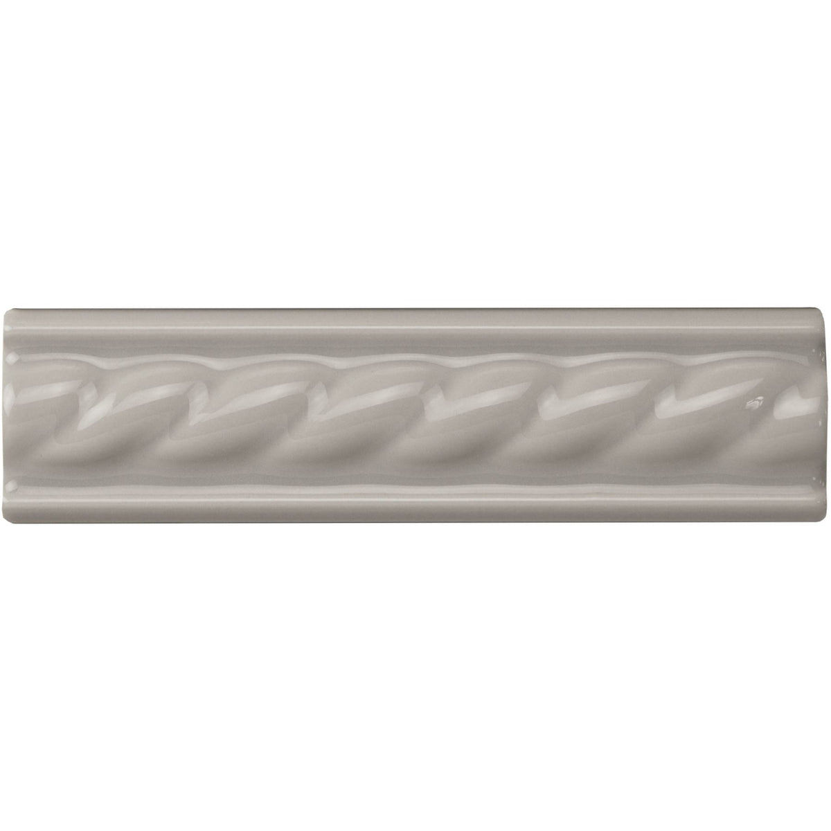 Westminster Grey Rope Moulding Ceramic Wall Tile 152x40mm - Gloss