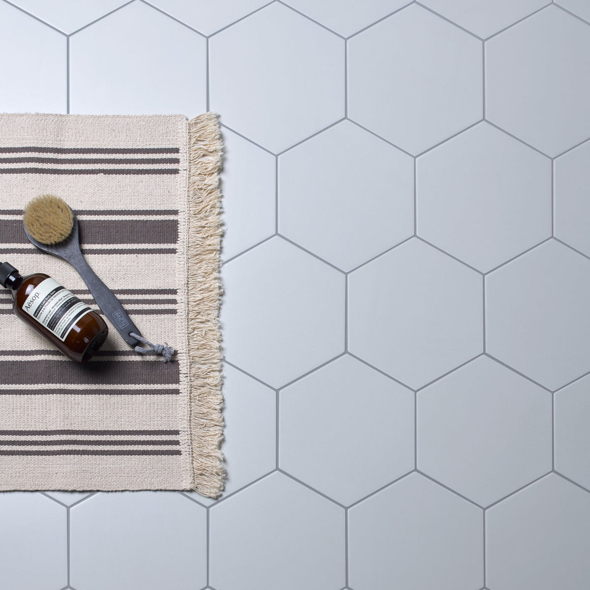 Ca'Pietra Resin-Cement Grout in Quartz Blue, shade No.13, a matt quartz blue coloured tile grout