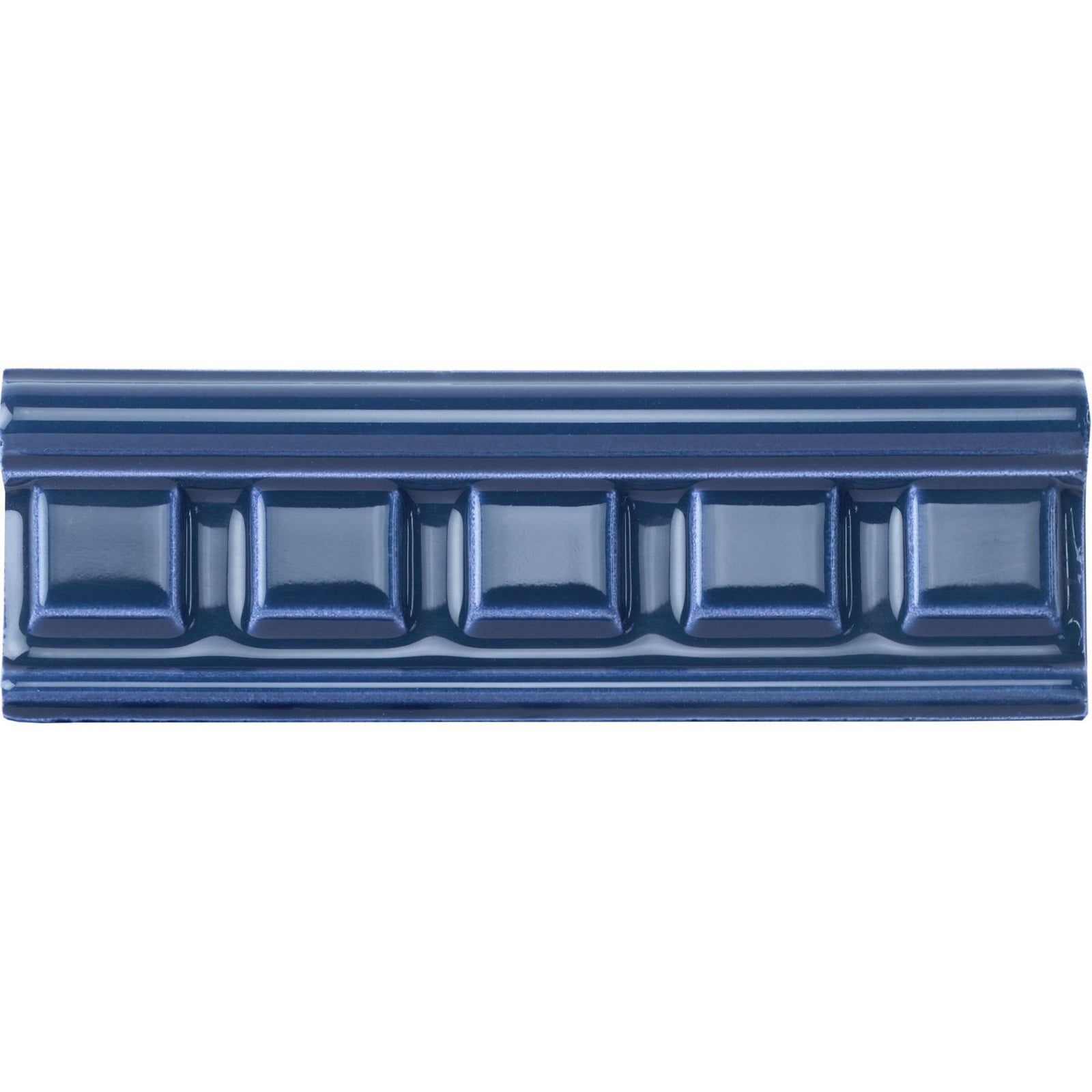 Windsor Blue Dentil Moulding Ceramic Wall Tile 152x50mm