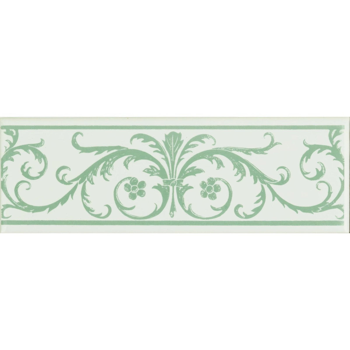 Acanthus Jade Breeze On Brilliant White – pattern detail