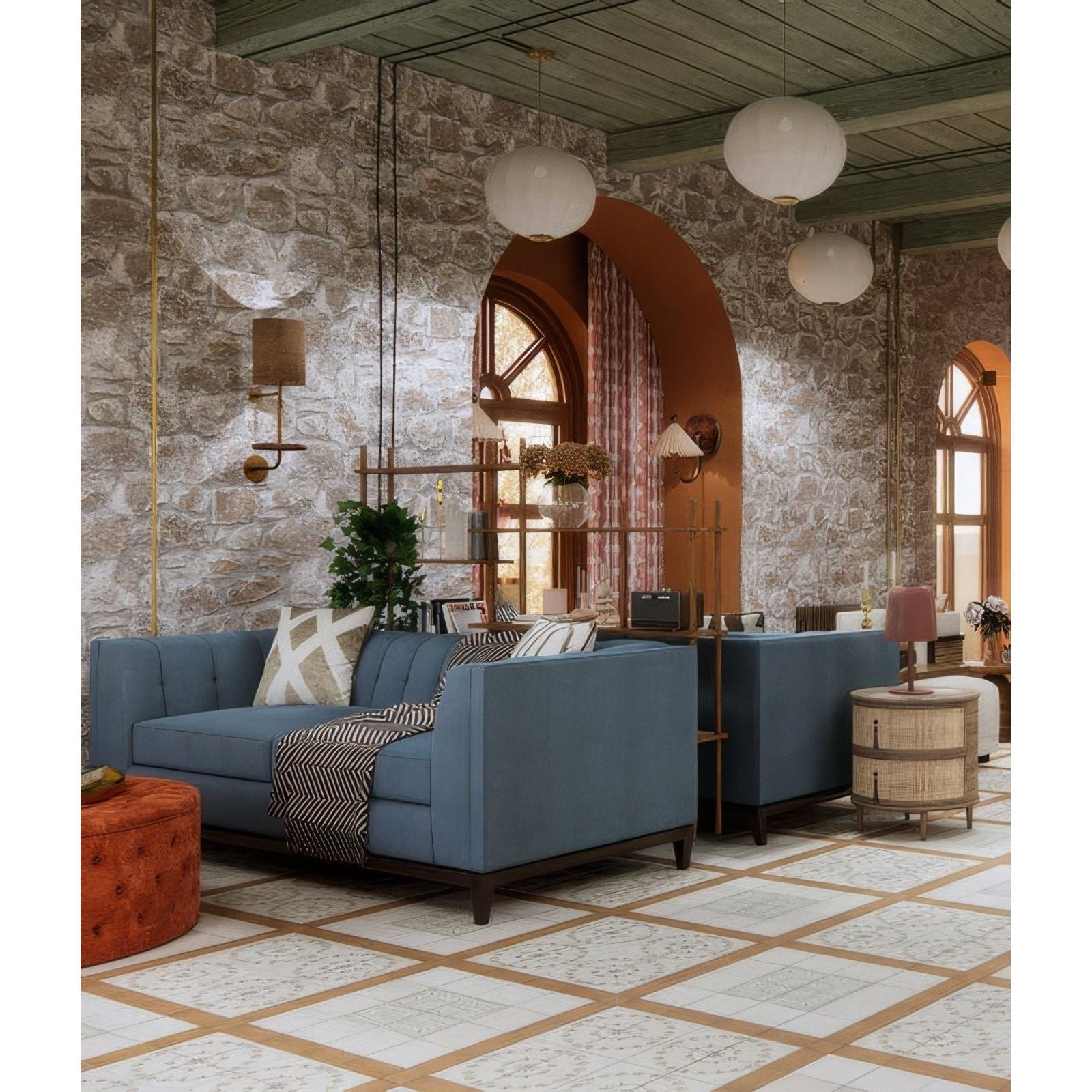 Aventuras Palma Olive Porcelain – detail view 8