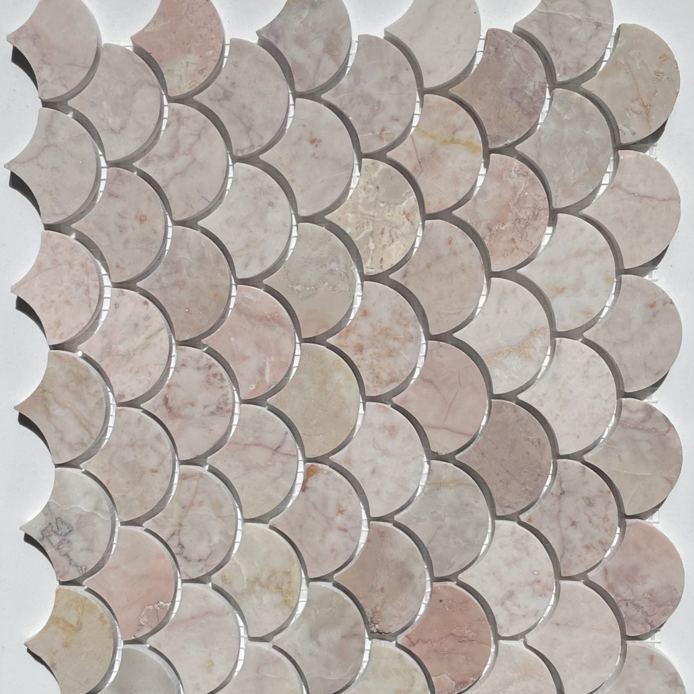 Aegean Pink Scallop Mosaic