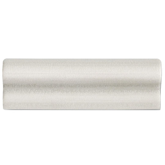 Alhambra white dado glazed off-white textured wall molding with subtle embossed pattern 5 x 15cm tile