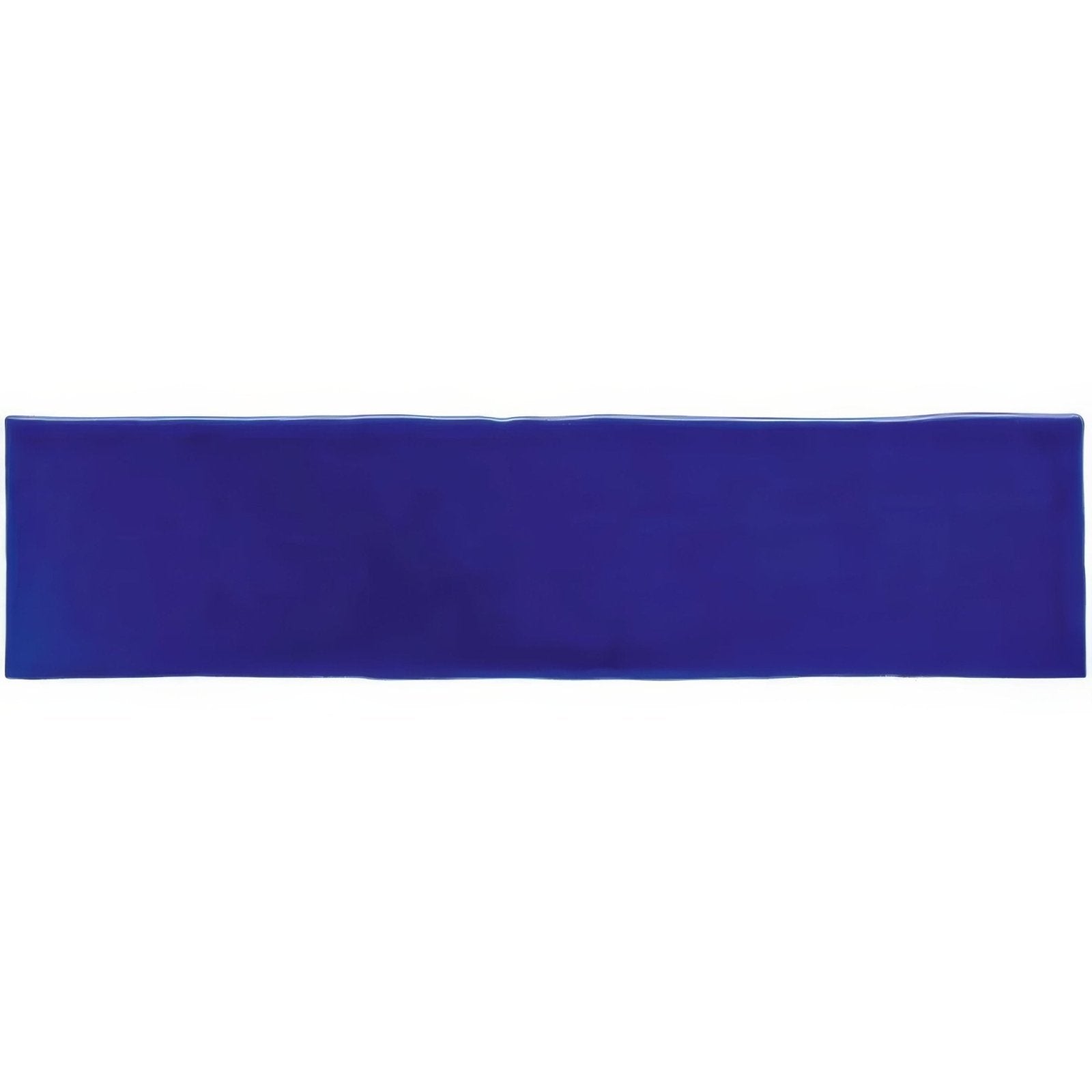 Solid royal blue rectangular cooling pad made of large brick tile for efficient heat dissipation