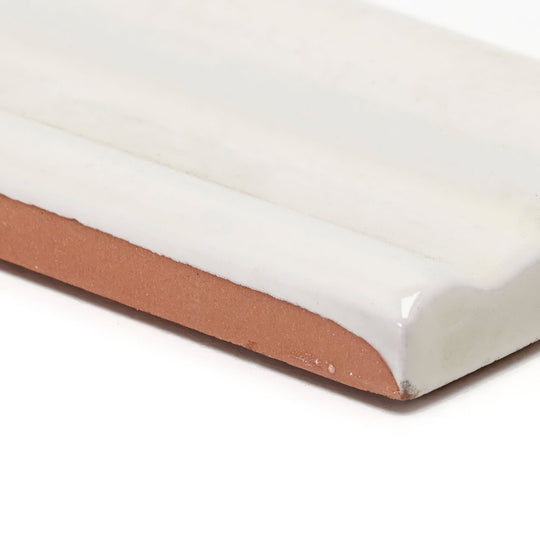 Andalucia Cream Glazed Dado Ceramic Wall Tile 5x20cm - alternate view