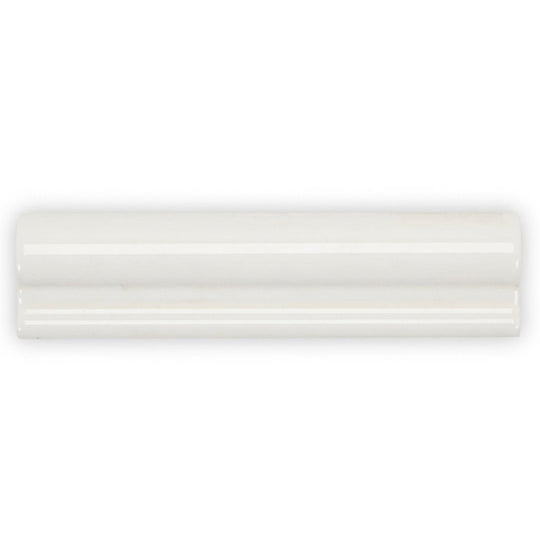 Andalucia cream glazed dado ceramic tile in cream color with a glossy finish and subtle horizontal center groove