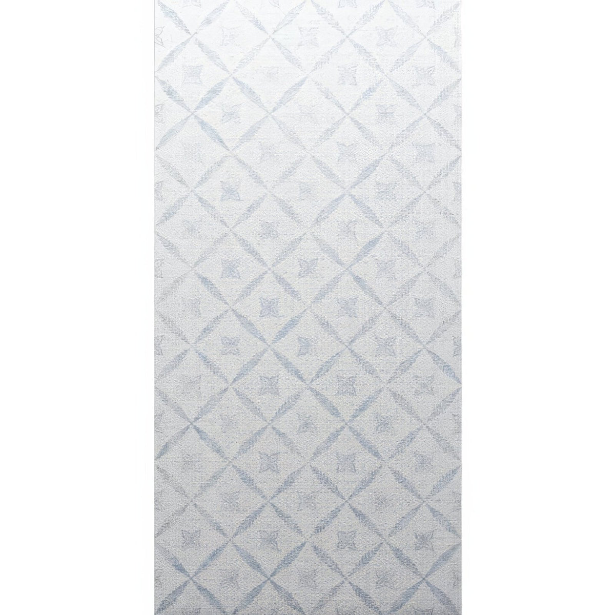 White textured wall panel arbour lattice 60x30cm with subtle diamond pattern and faint star motifs