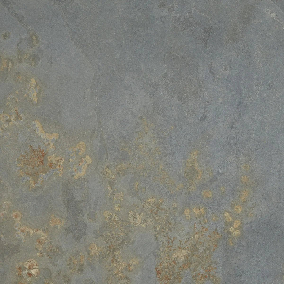 Gray stone tile ardosia diamond sawn edge 60 x 60cm with subtle golden and rust-colored veining