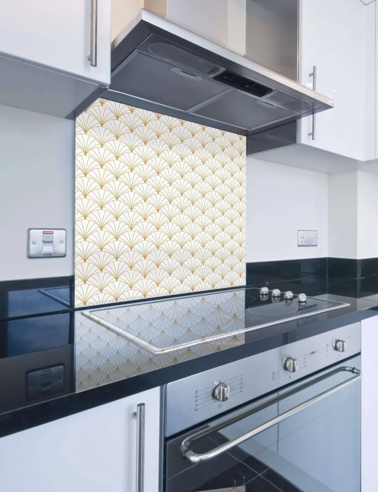 Art Deco Sunrise Fan Shower Panel