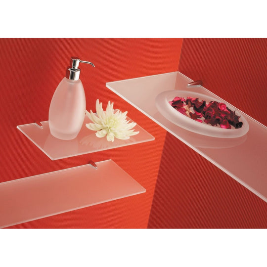 Artemis Glass Shelf 30cm Chrome - alternate view