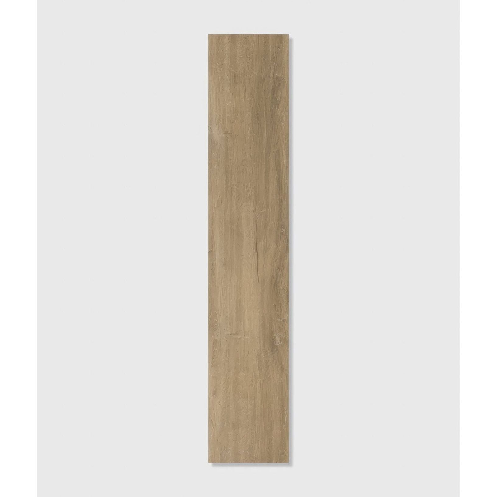 A sleek light oak ashurst minerale plank click tile vinyl plank with realistic wood grain texture and natural imperfections