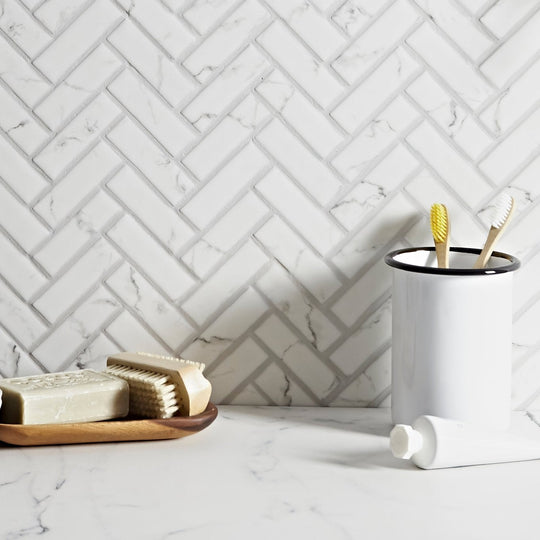 Aspen Herringbone Mosaic - alternate view