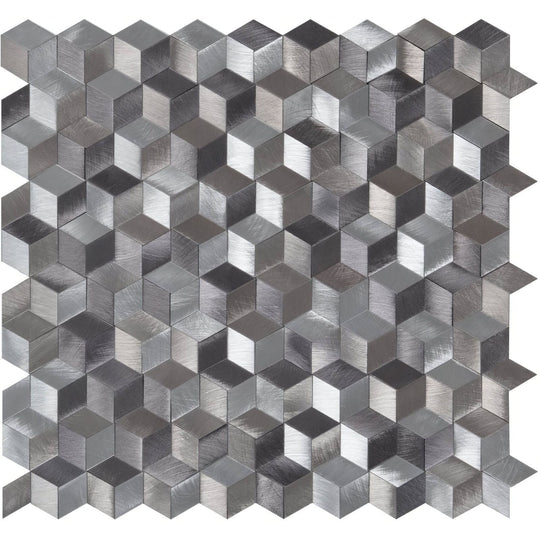 Astral Silver Aluminium Mosaic - alternate view