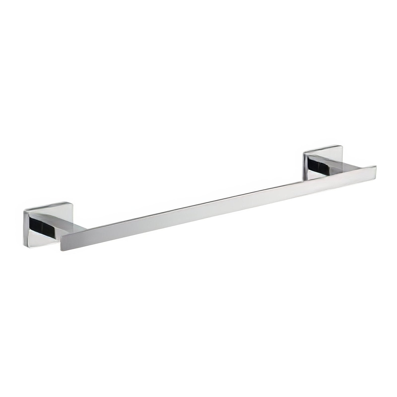 Atena towel rail 35cm chrome finished rectangular towel bar with sleek modern design and square mounting plates