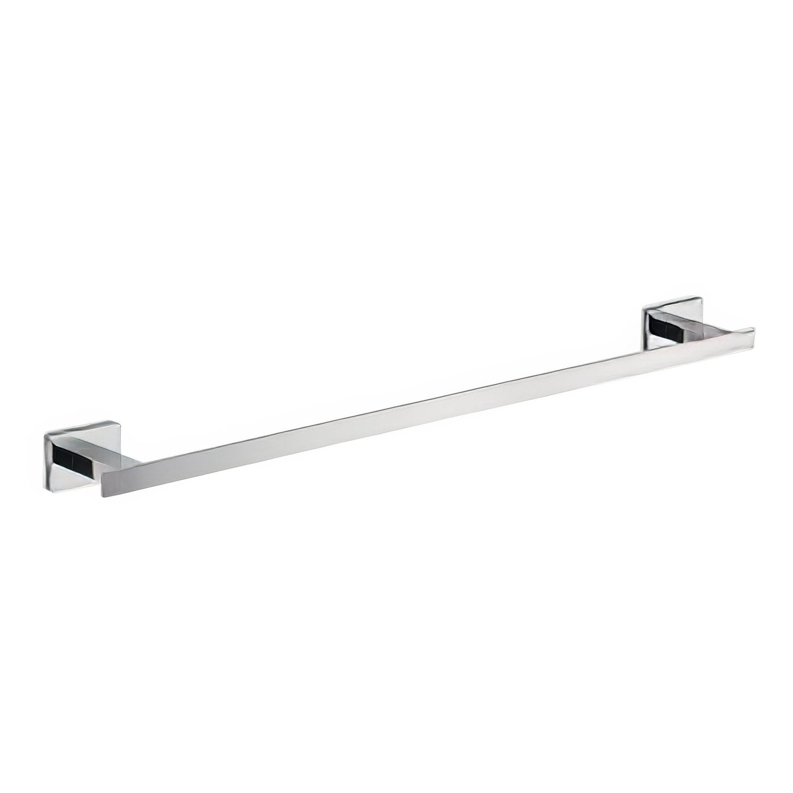 Atena towel rail 60cm chrome finished rectangular towel rack with sleek design and square wall-mounted brackets