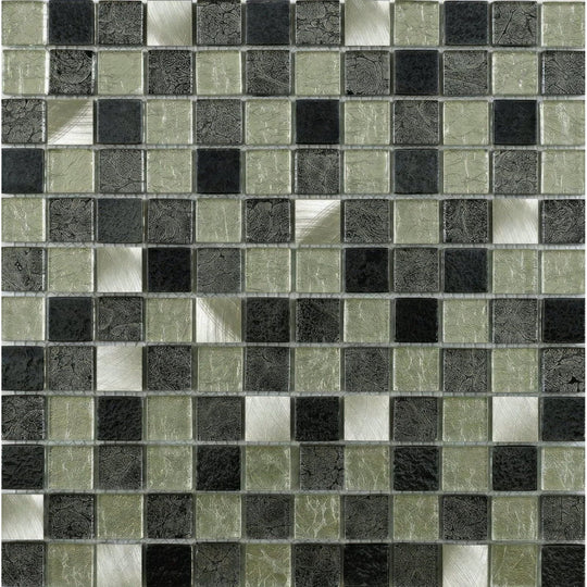 Atlas Fusion Glass & Metal Mix Mosaic - alternate view