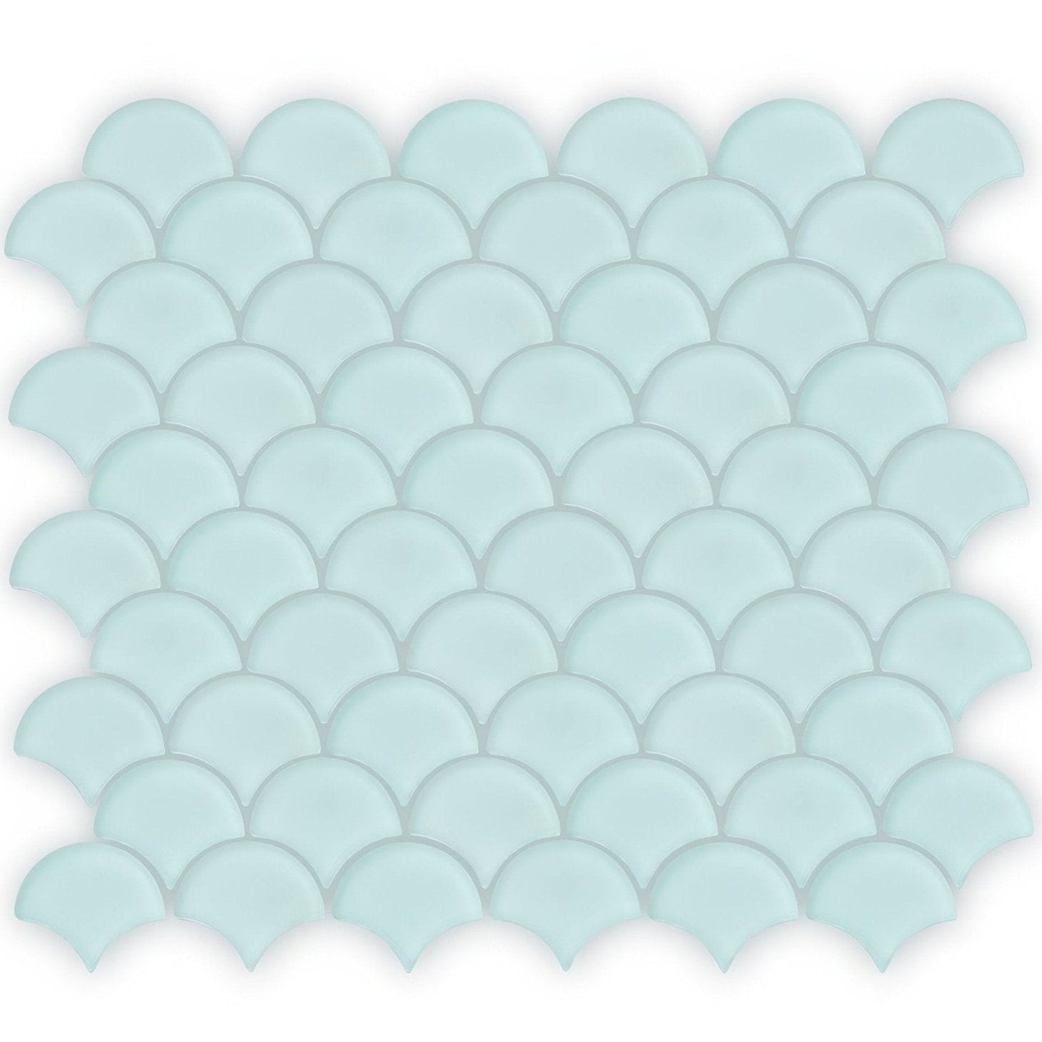 Aurora Fan Green Mosaic – pattern detail