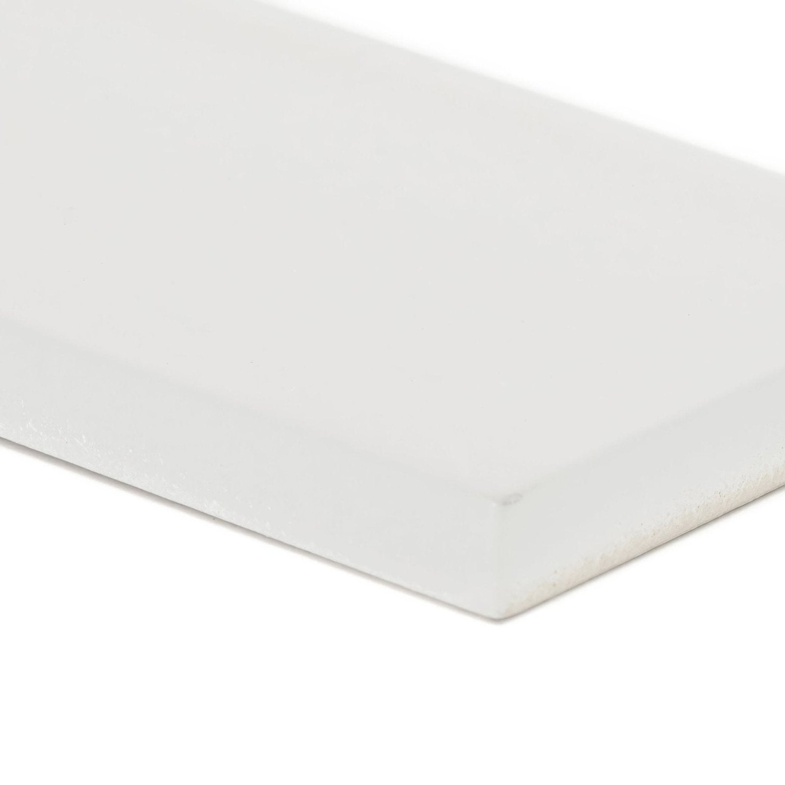 Aurora Levi Brick Glass Mosaic white glass subway mosaic in a brick pattern