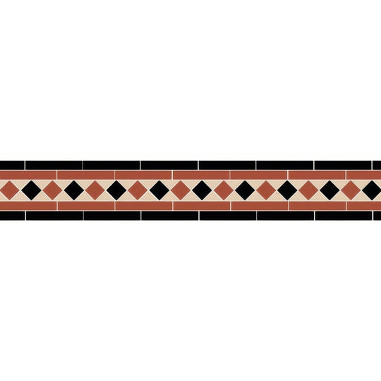 Austen Black Red and White