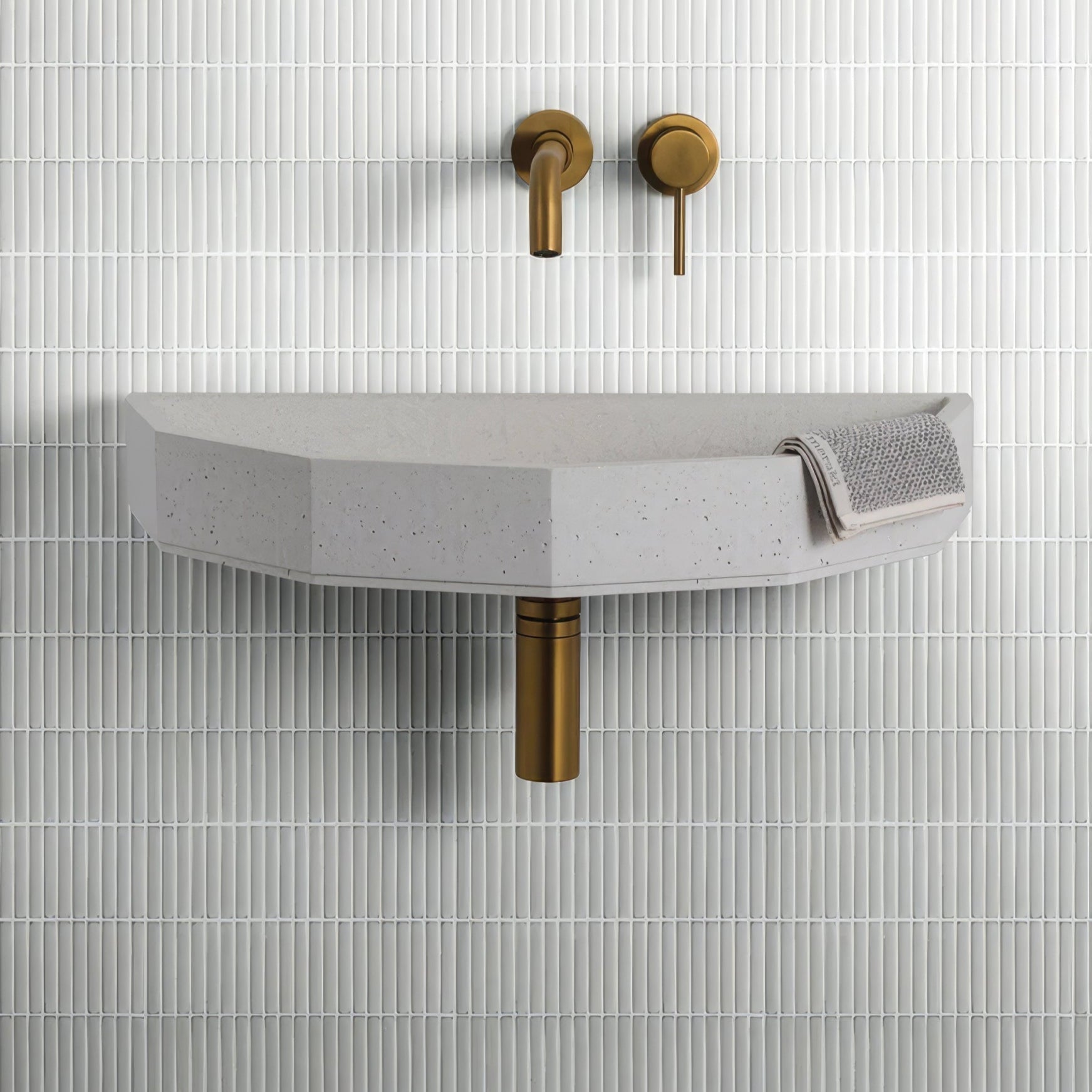 Bamboo Porcelain Mosaic Soft Grey