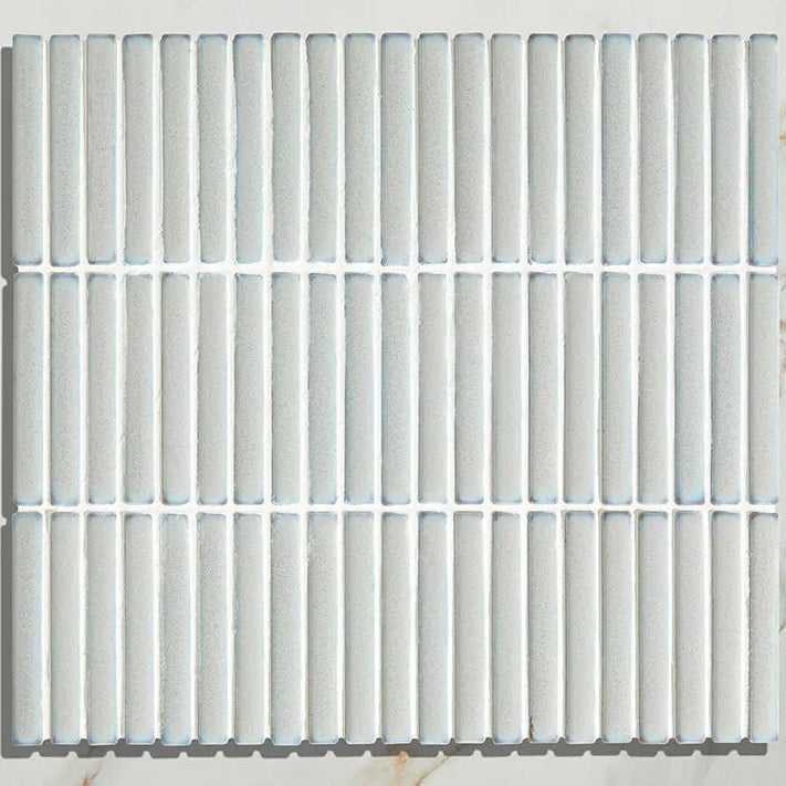 Bamboo Porcelain Mosaic Soft Grey