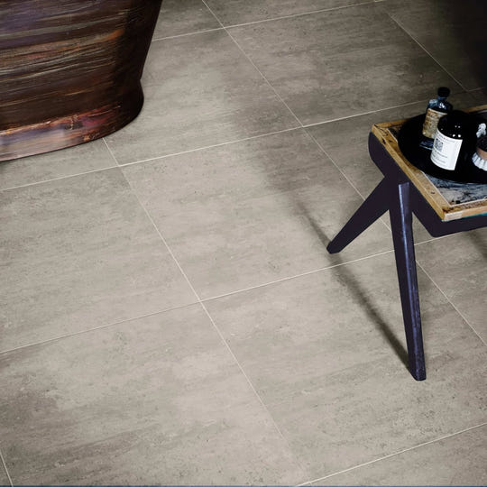 Gray stone-effect floor tiles barbican moor lane 30 x 60cm with subtle texture and matte finish