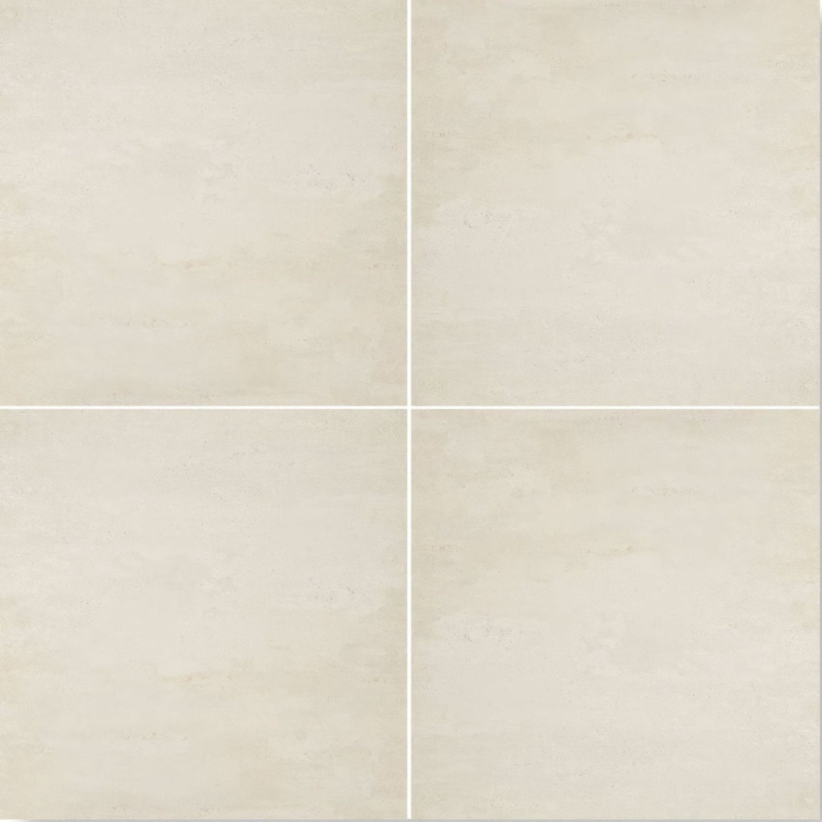 Barbican Silk Street 60 x 60cm Porcelain Floor Tile - Matt - Cream & Beige