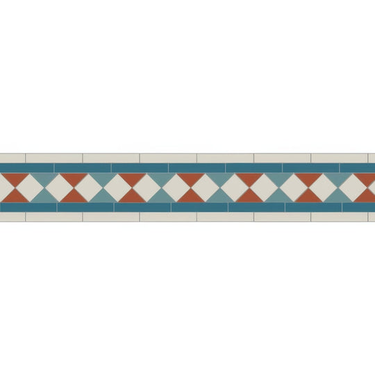 Bennett Blue, Dover White, Pugin Blue & Red
