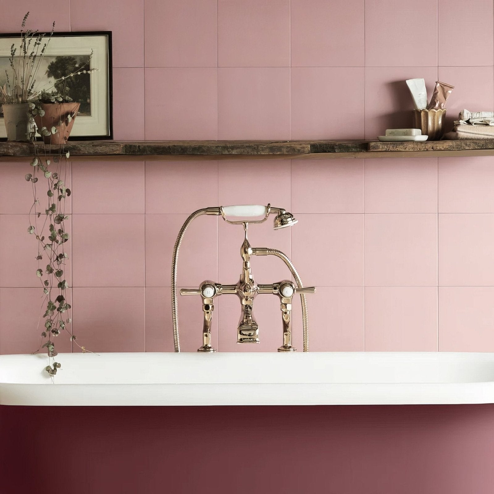 Bert & May Cherry Porcelain Plain Tile