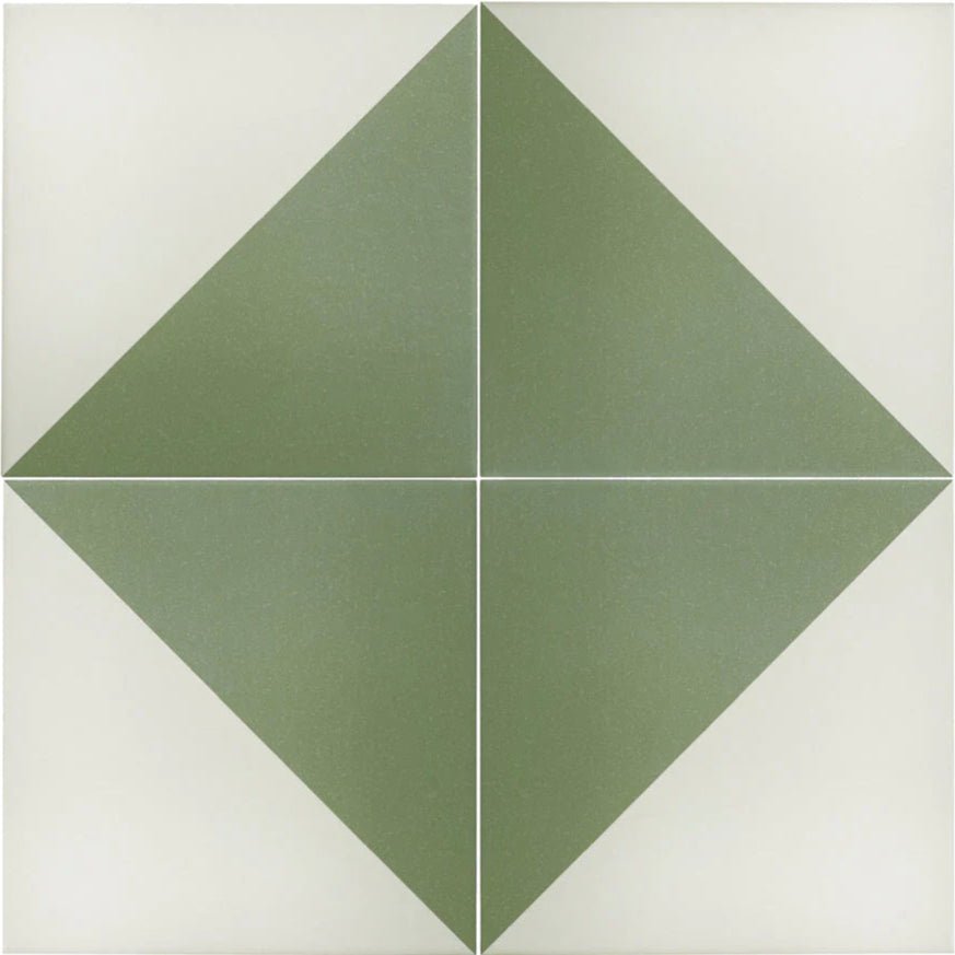 Olive green diamond patterned bert and may green alalpardo porcelain ceramic floor tile