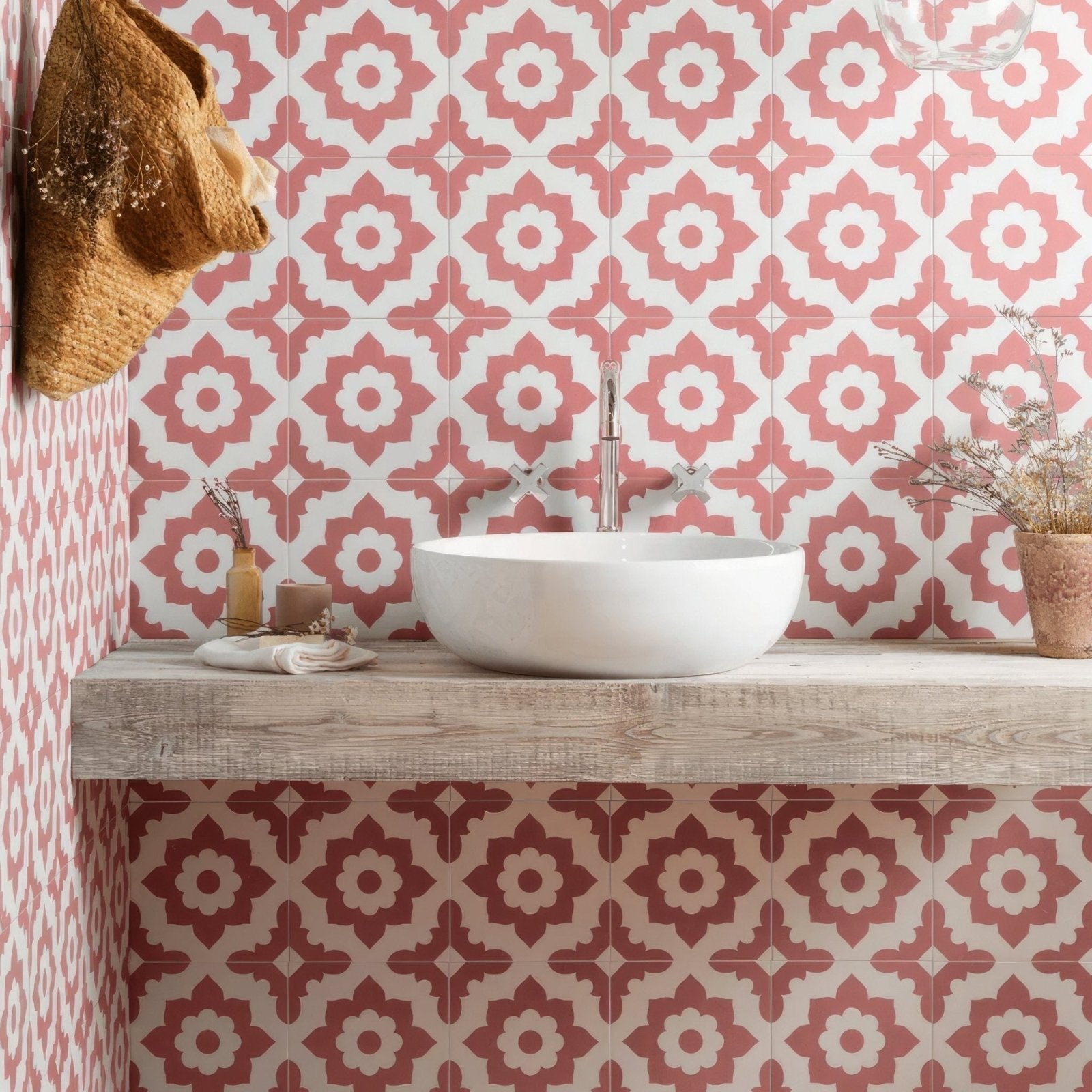 White ceramic vessel sink bert & may pink santona porcelain with sleek modern design and polished finish