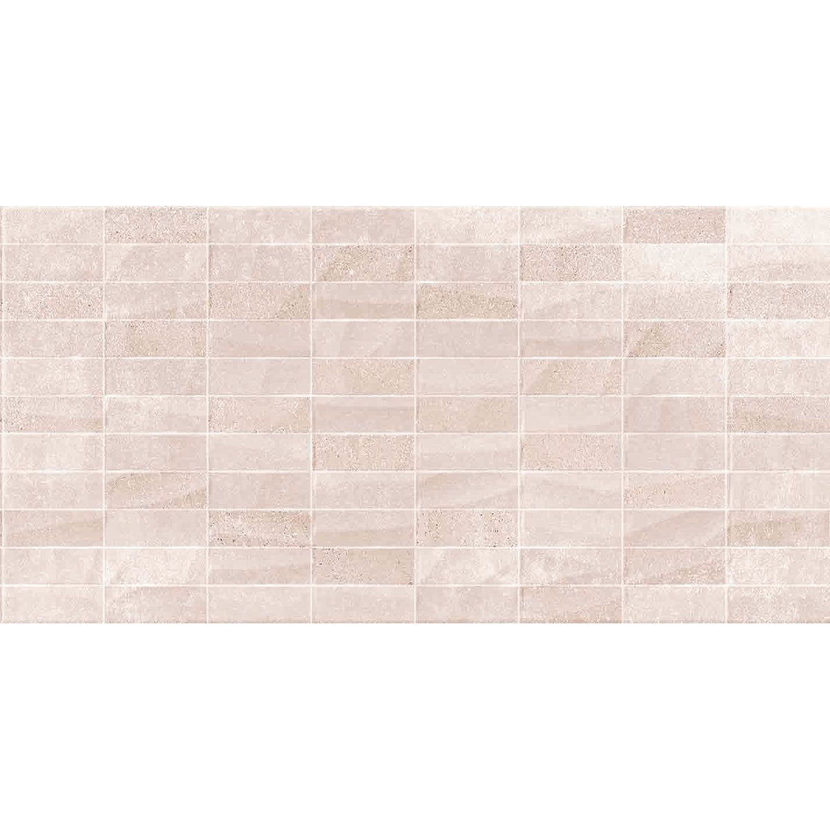 Beige mosaic tile beton beige next relieve decor with subtle textured finish and varied tones for wall and floor use