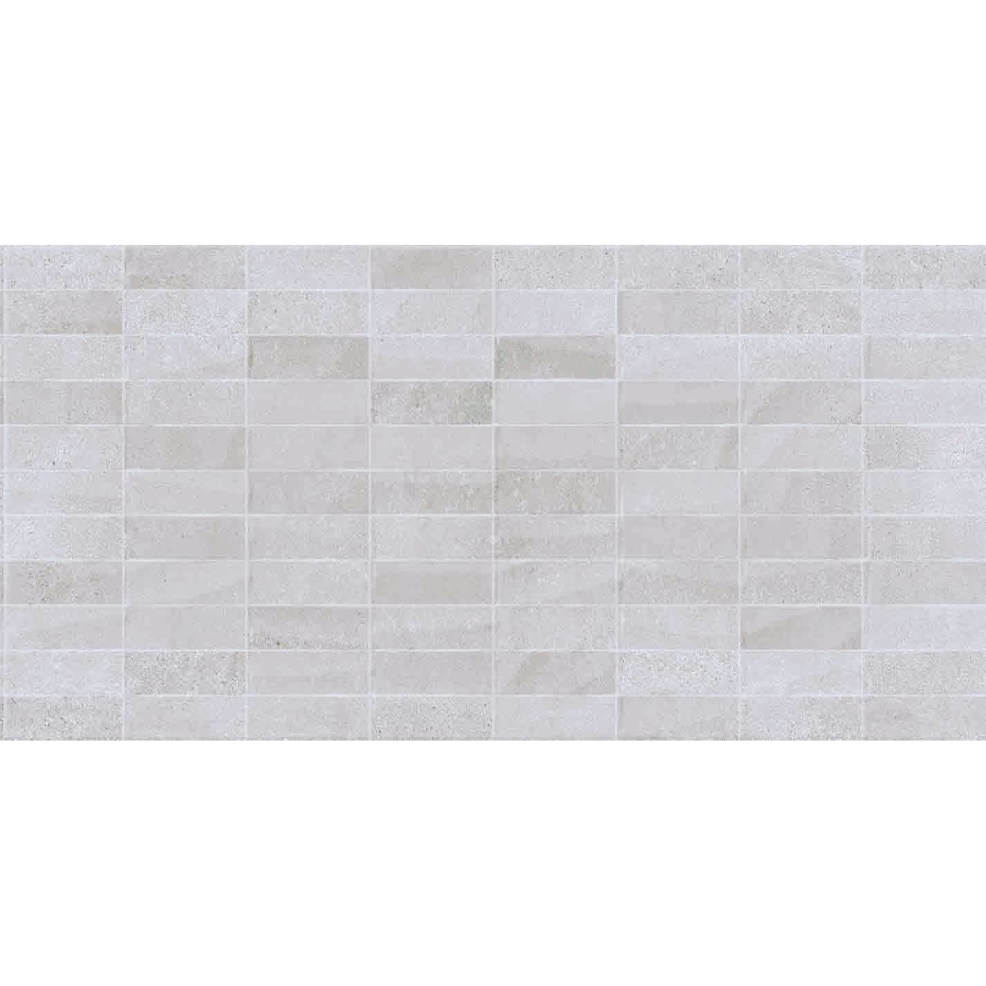 Gray rectangular mosaic tile beton grey next relieve decor with subtle textured surface for wall design