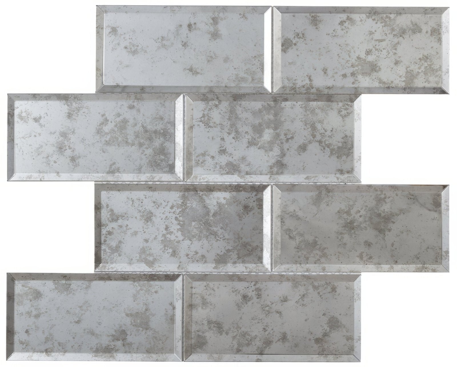 Bevel Antique Mirror Brick Mosaic