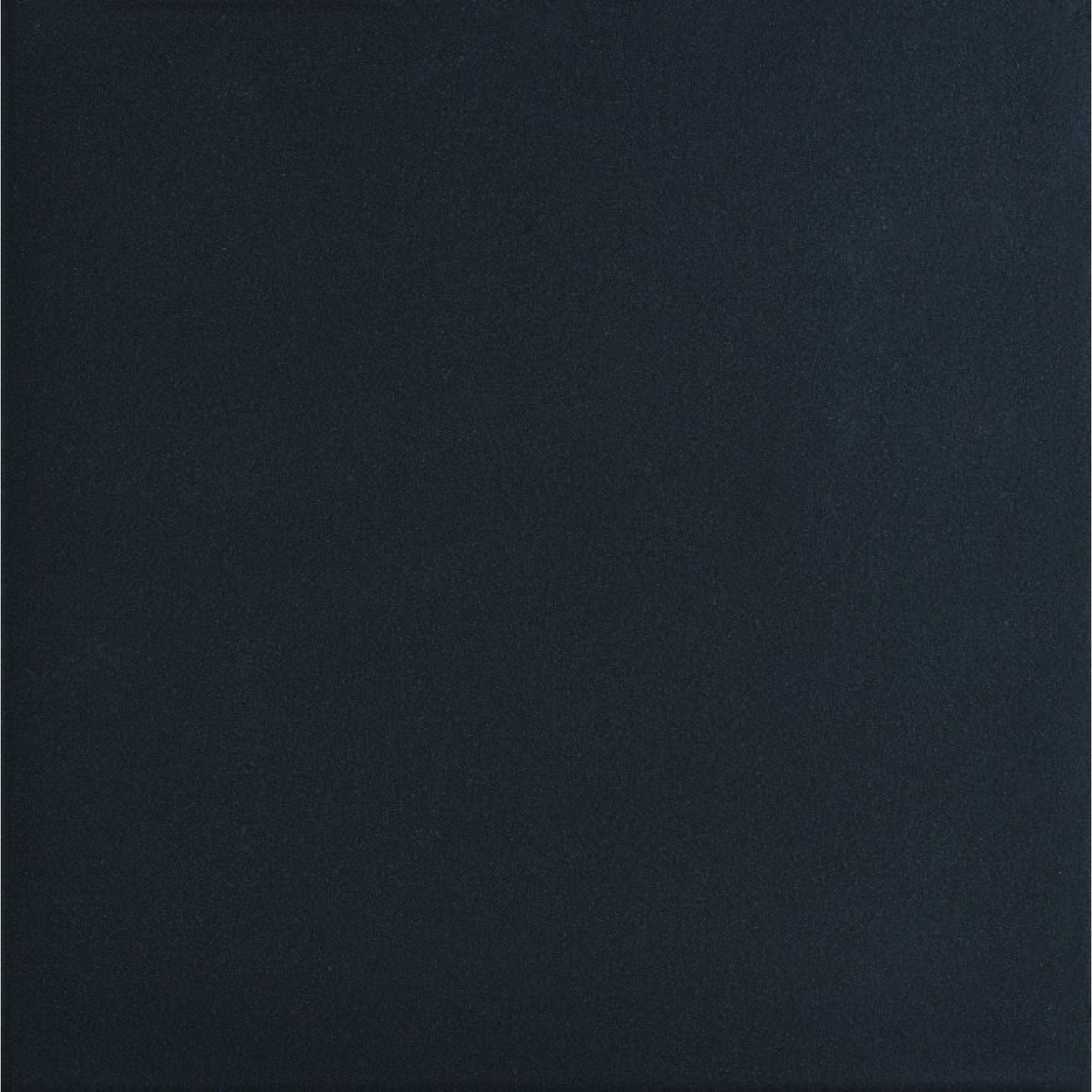 Black flat quarry tile 148x148x9mm featuring a solid black matte-finished square surface