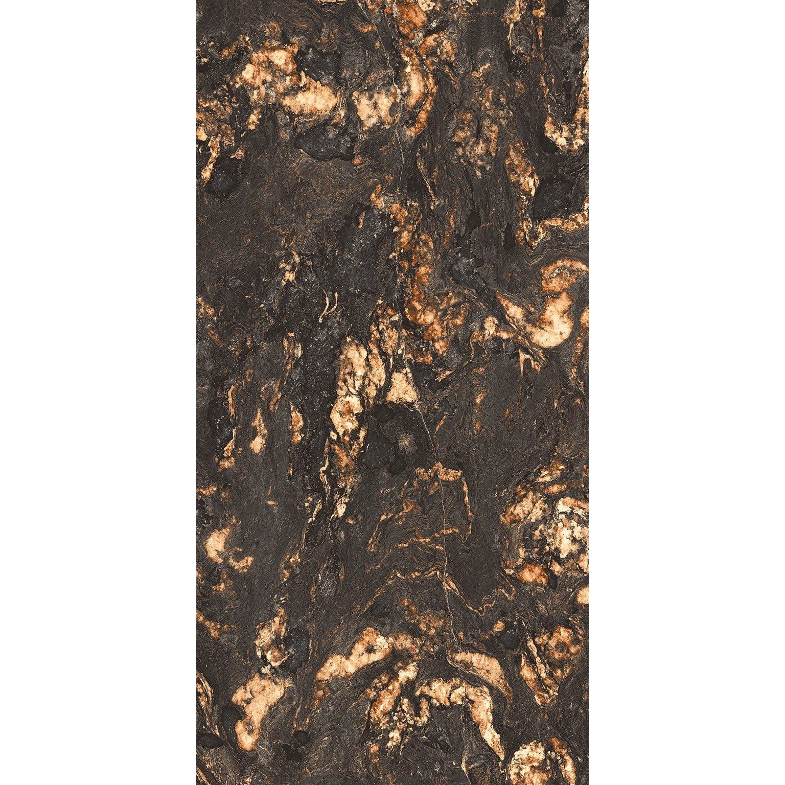 Dark brown marble tile with swirling golden and beige veining black fusion 60 x 120cm for elegant flooring and walls