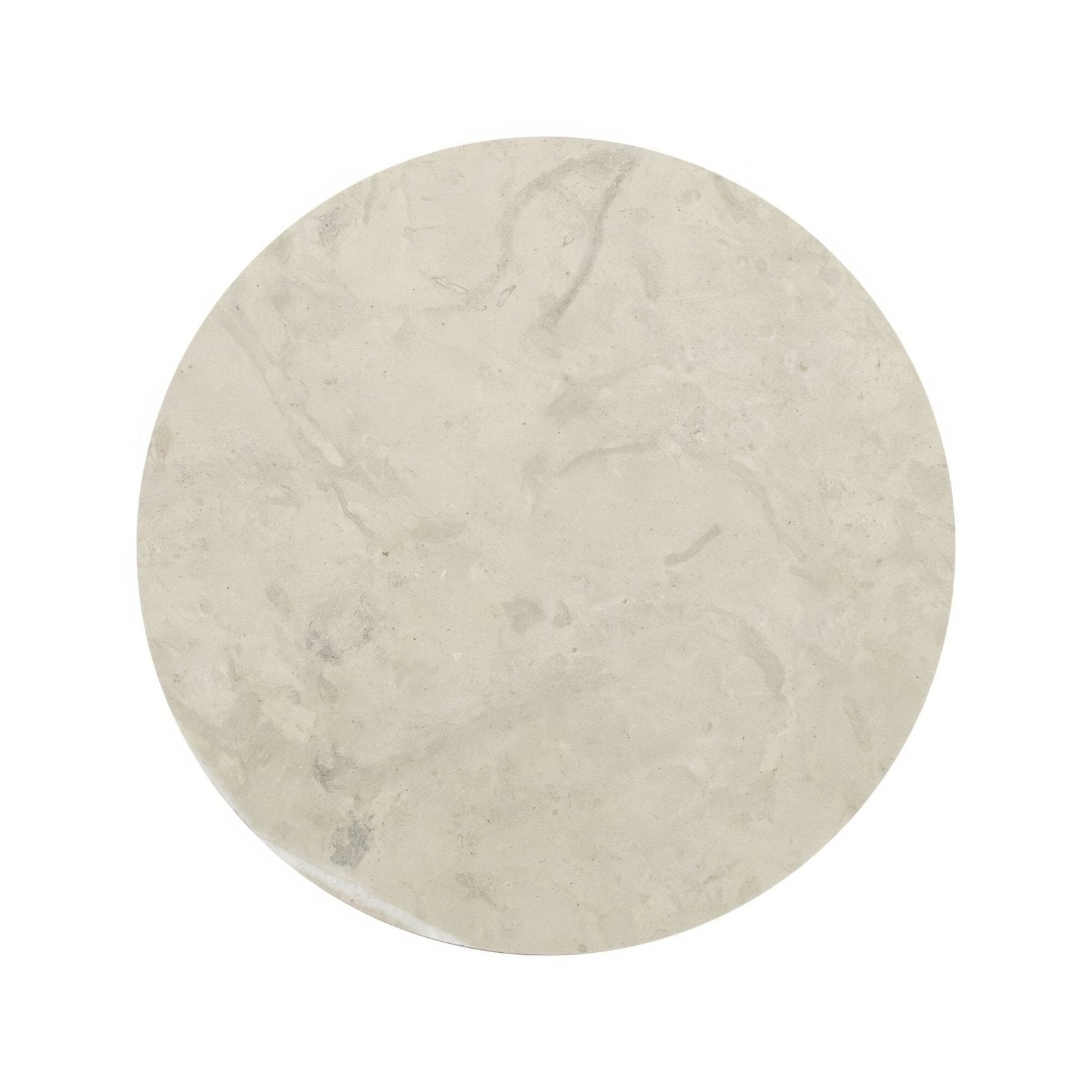 Blends Grigio Circle white marble circle tile with subtle grey veining