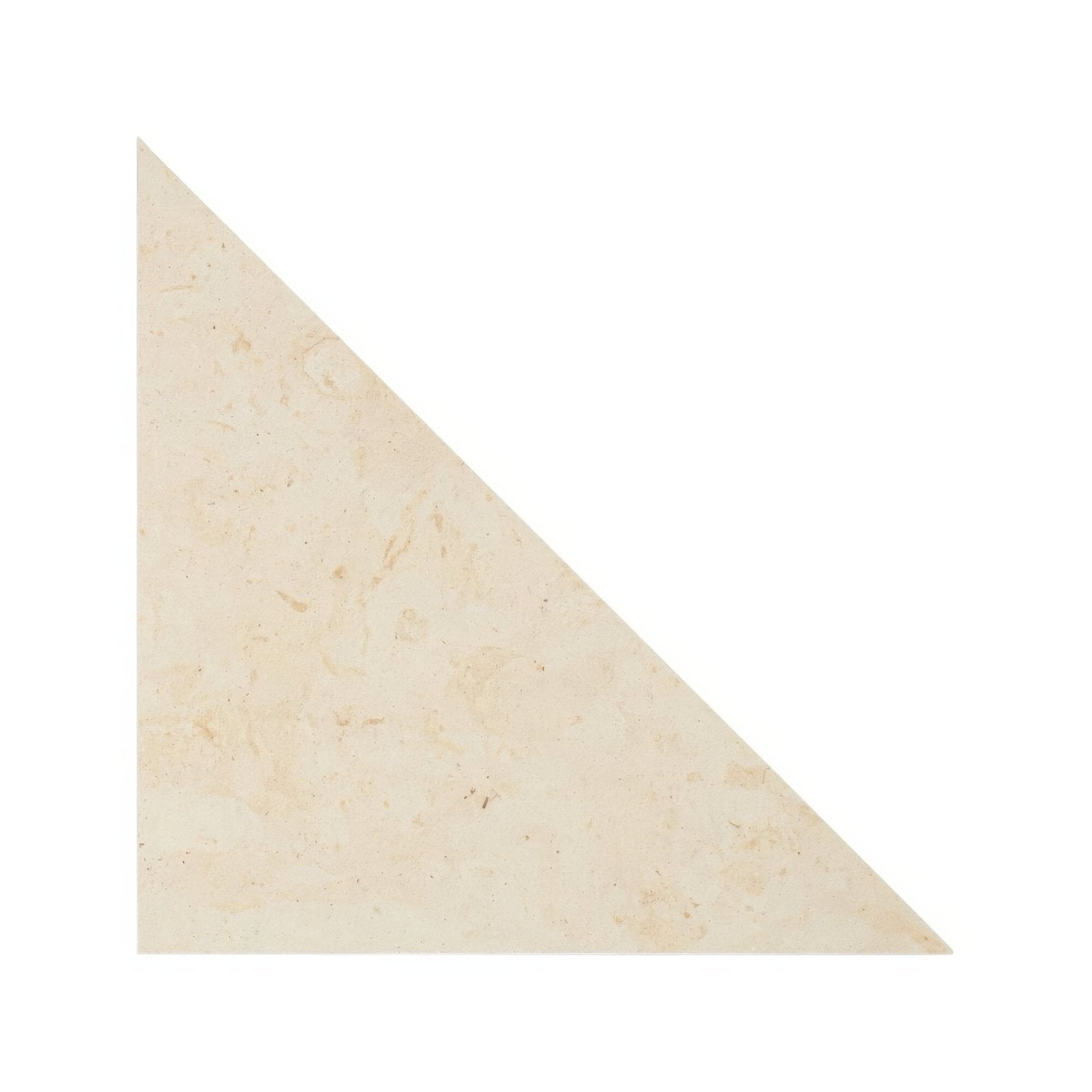 Beige triangular stone tile blends tarla triangle with subtle natural veining for elegant wall or floor design