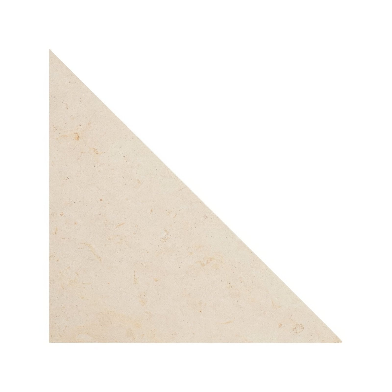 Beige triangular stone tile blends tarla triangle with subtle natural veining for elegant flooring and wall designs