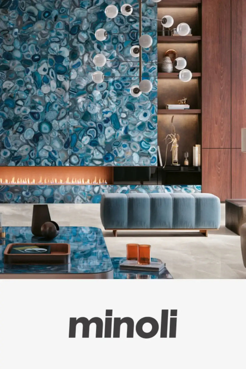 Minoli porcelain tile collection at Hyperion Tiles