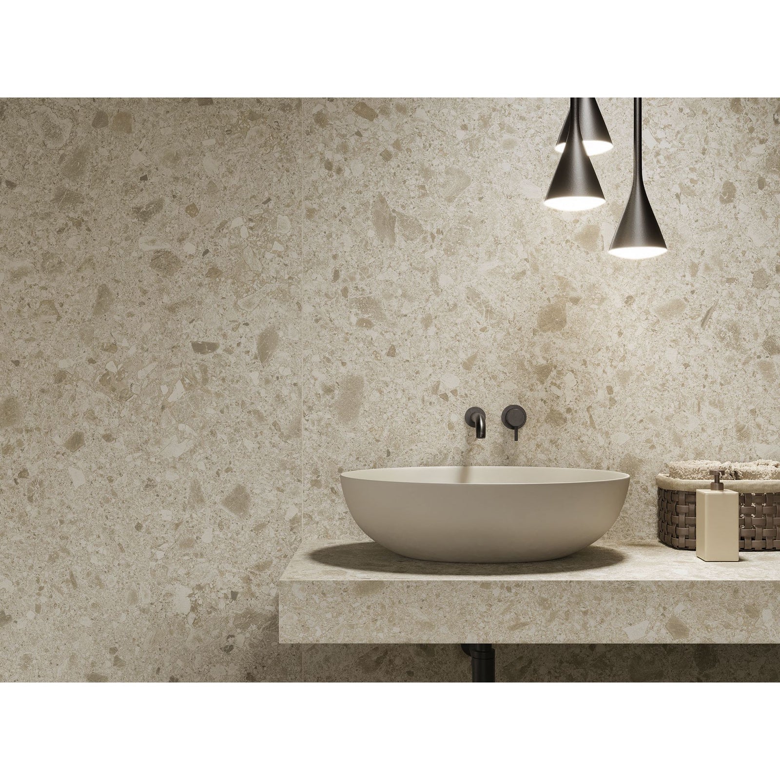 Boost Mix Ivory 30 x 60cm Porcelain Wall & Floor Tile – close-up detail
