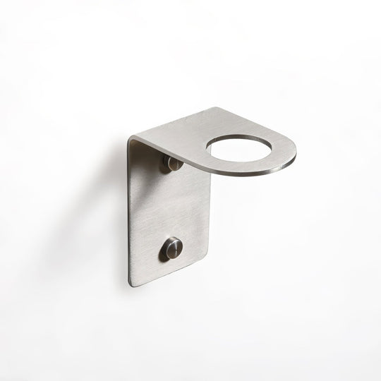 Bottle holder 1 hole brushed stainless steel wall-mounted cup holder with sleek minimalist design and two screws for secure attachment